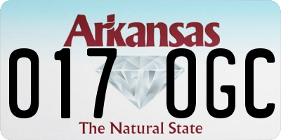 AR license plate 017OGC