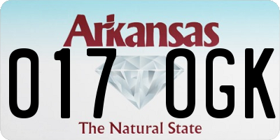 AR license plate 017OGK