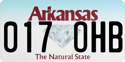 AR license plate 017OHB