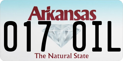 AR license plate 017OIL