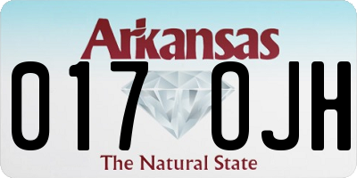 AR license plate 017OJH
