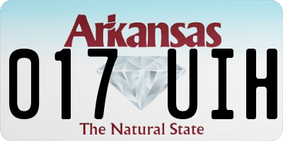 AR license plate 017UIH