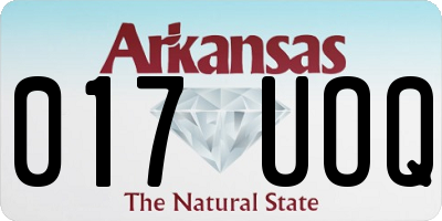 AR license plate 017UOQ