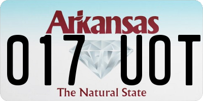 AR license plate 017UOT