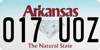 AR license plate 017UOZ