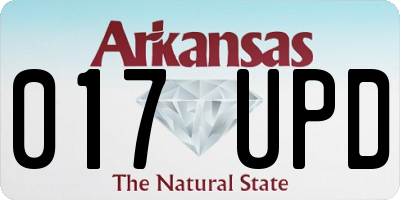 AR license plate 017UPD