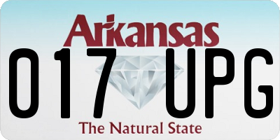 AR license plate 017UPG