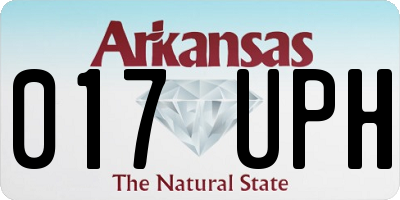 AR license plate 017UPH