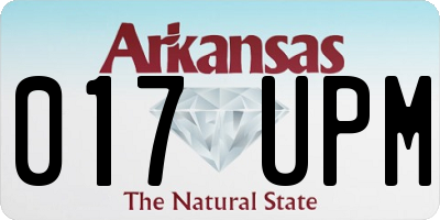 AR license plate 017UPM
