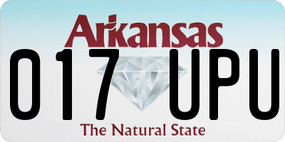 AR license plate 017UPU