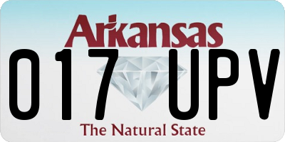 AR license plate 017UPV