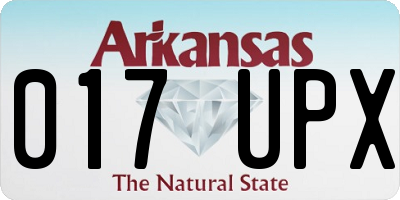 AR license plate 017UPX