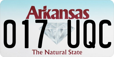 AR license plate 017UQC