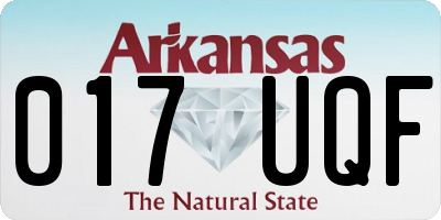 AR license plate 017UQF