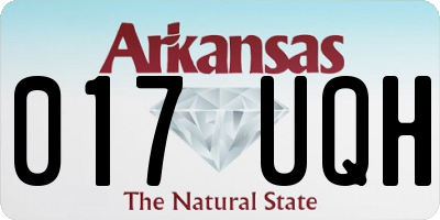 AR license plate 017UQH