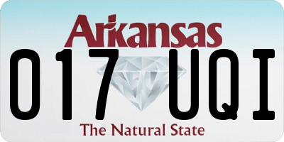 AR license plate 017UQI