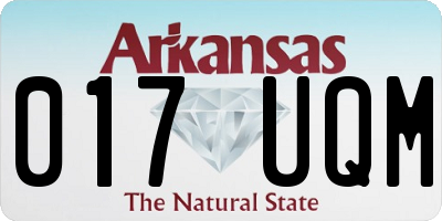 AR license plate 017UQM