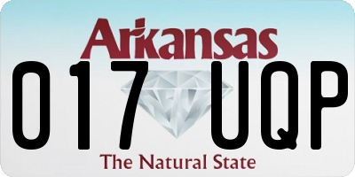 AR license plate 017UQP