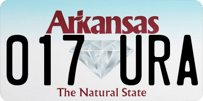 AR license plate 017URA