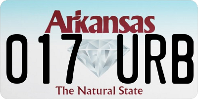 AR license plate 017URB