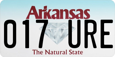 AR license plate 017URE