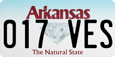 AR license plate 017VES