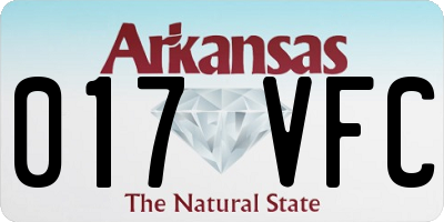 AR license plate 017VFC