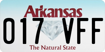 AR license plate 017VFF