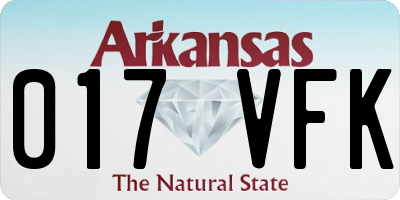 AR license plate 017VFK