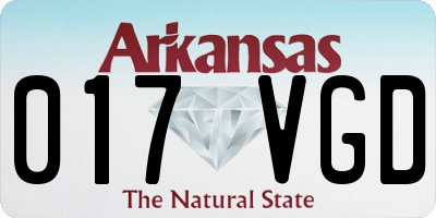 AR license plate 017VGD