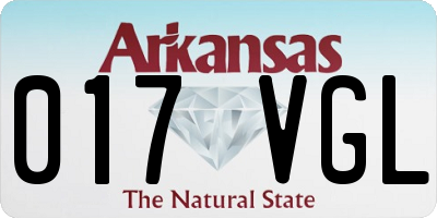 AR license plate 017VGL