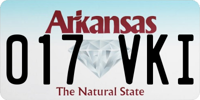 AR license plate 017VKI