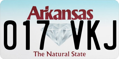 AR license plate 017VKJ