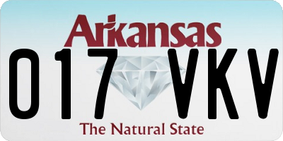 AR license plate 017VKV