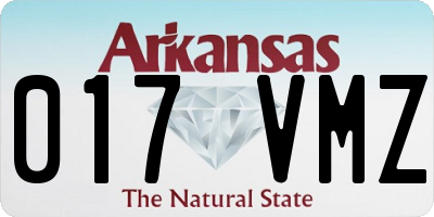 AR license plate 017VMZ