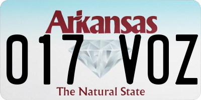 AR license plate 017VOZ