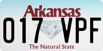AR license plate 017VPF