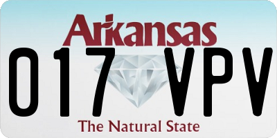 AR license plate 017VPV