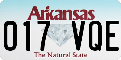 AR license plate 017VQE