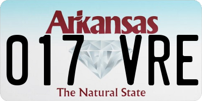 AR license plate 017VRE