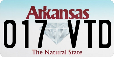 AR license plate 017VTD
