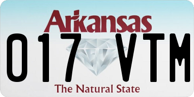AR license plate 017VTM