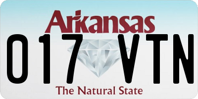 AR license plate 017VTN
