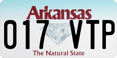 AR license plate 017VTP