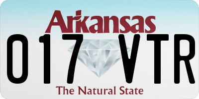 AR license plate 017VTR