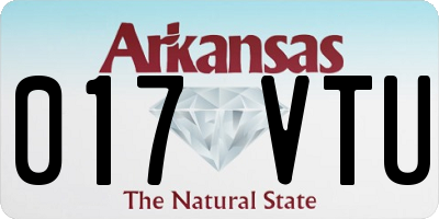 AR license plate 017VTU