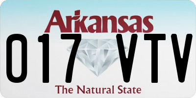 AR license plate 017VTV