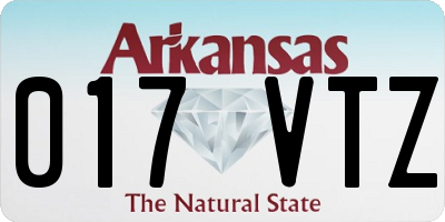 AR license plate 017VTZ