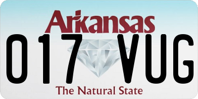 AR license plate 017VUG