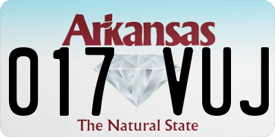 AR license plate 017VUJ